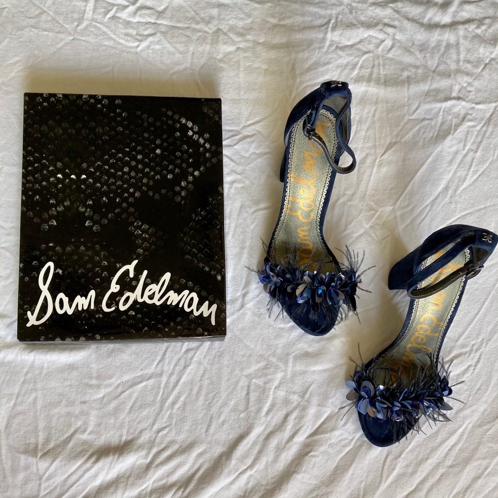 Sam Edelman Navy Yal Heel Size 10